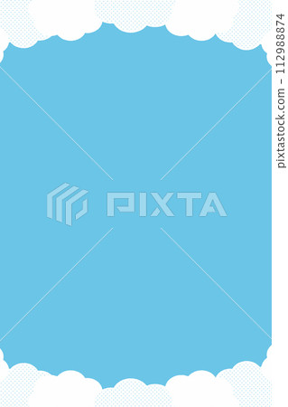 Illustration material of sky and cloud design 112988874