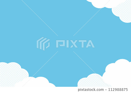 Illustration material of sky and cloud design 112988875