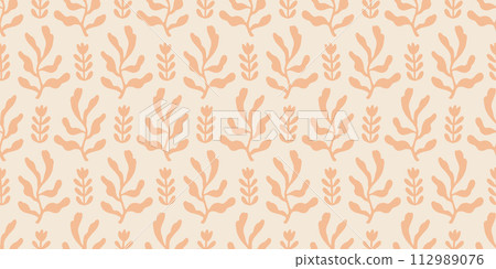 Abstract Botanical Floral Seamless Pattern Abstract Botanical Floral Seamless Pattern 112989076