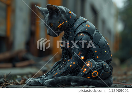 Cat overcomes injury with cutting-edge technology 112989091