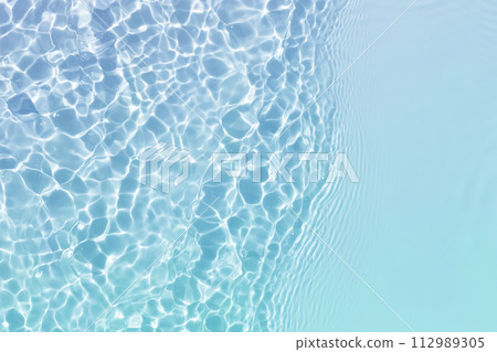 水波藍色夏天紋理背景 112989305