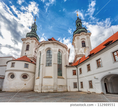 Strahov Monastery in historic town Prague, Central Bohemia, Czech Republic Czech Republic 112989551