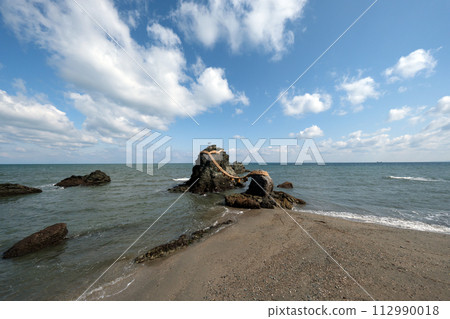 夫妻岩的二見浦風景 112990018