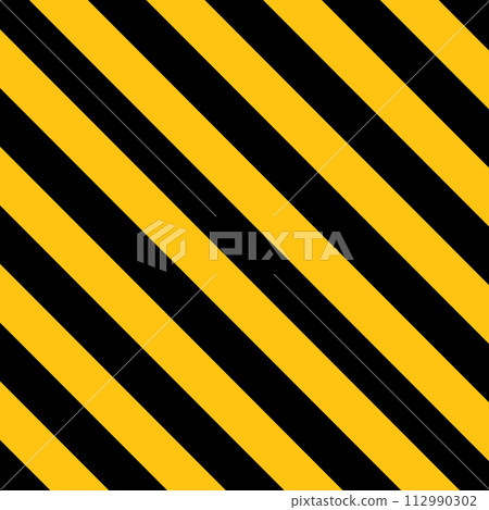 Industrial Yellow and Black Striped Warning Pattern. Vector Industrial Yellow and Black Striped Warning Pattern. Vector 112990302