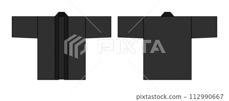Happi coat vector template illustration Happi coat vector template illustration 112990667