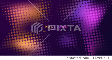 abstract background half tone gradient retro design Vector illustration abstract background half tone gradient retro design Vector illustration 112991491