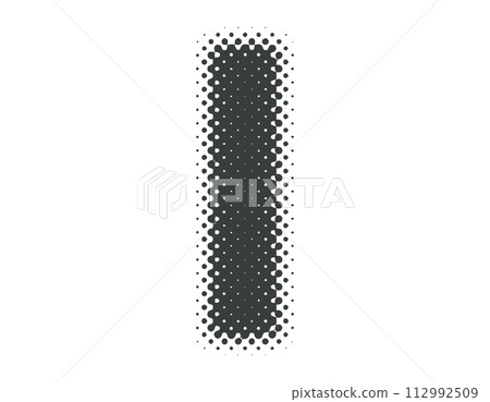 Halftone alphabet lowercase l Halftone alphabet lowercase l 112992509