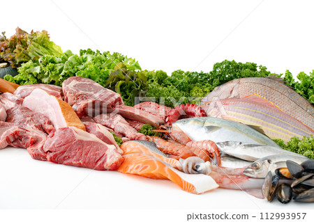 Meat, fish, gathering 112993957