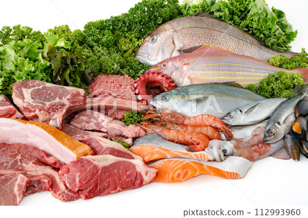 Meat, fish, gathering 112993960
