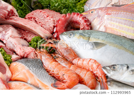 肉,魚,聚會 肉,魚,聚會 112993965