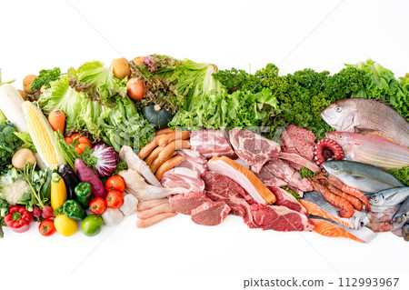 肉類、蔬菜、魚類收集 肉類、蔬菜、魚類收集 112993967