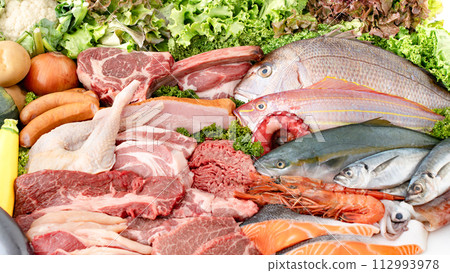 Meat, fish, gathering 112993978