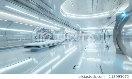 Clean modern white technology laboratory Clean modern white technology laboratory 112995073