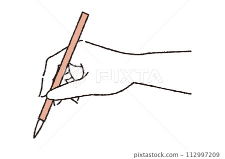 Hand with a brush Hand with a brush 112997209