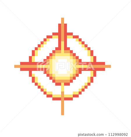 紅色光效像素圖 112998092