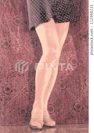 健康美麗的女性雙腿 112998131
