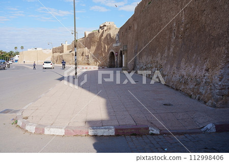 Stony walls of African MAZAGAN city in Morocco Stony walls of African MAZAGAN city in Morocco 112998406
