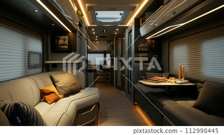 Cozy and Modern Van Life Interior Design Cozy and Modern Van Life Interior Design 112998445