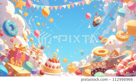 生日背景框架 112998966