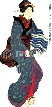 A woman running at a trot A woman running at a trot 112999007