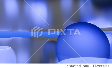 漂浮玻璃球和玻璃板CG背景素材 漂浮玻璃球和玻璃板CG背景素材 112999064