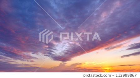 Sunset sky background Sunset sky background 112999867