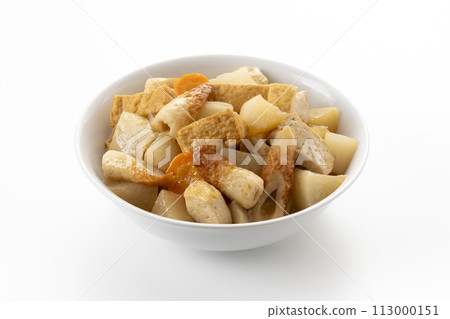 Boiled radish, chikuwa, and fried tofu 113000151