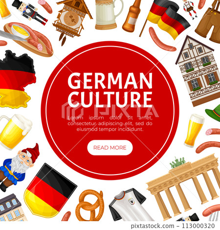 Germany Object and Symbol Banner Design Vector Template Germany Object and Symbol Banner Design Vector Template 113000320