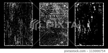 Black and white grunge. Distress overlay texture. Abstract surface dust and rough dirty wall background concept. Distress illustration simply place over object to create grunge effect. Vector EPS10. Black and white grunge. Distress overlay texture. Abstract surface dust and rough dirty wall background concept. Distress illustration simply place over object to create grunge effect. Vector EPS10. 113000754