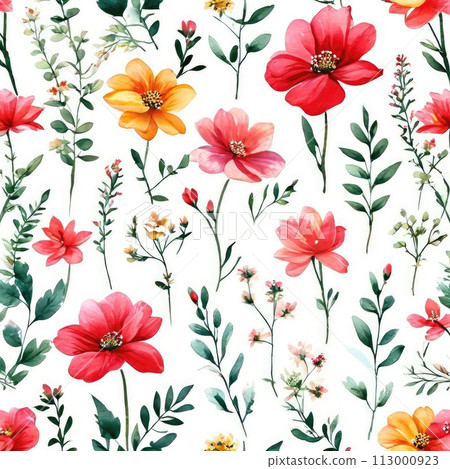 Romantic bright colorful floral background. Botanical theme design. Not seamless. Romantic bright colorful floral background. Botanical theme design. Not seamless. 113000923