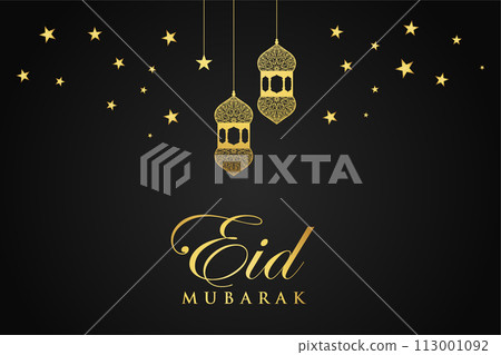 Eid al-Fitr, Ramadhan decorative greeting card 113001092