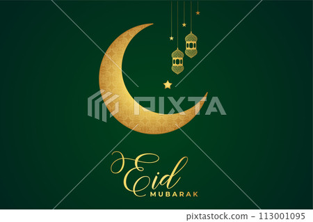 Eid al-Fitr, Ramadhan decorative greeting card 113001095