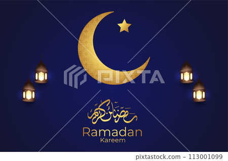 Eid al-Fitr, Ramadhan decorative greeting card 113001099