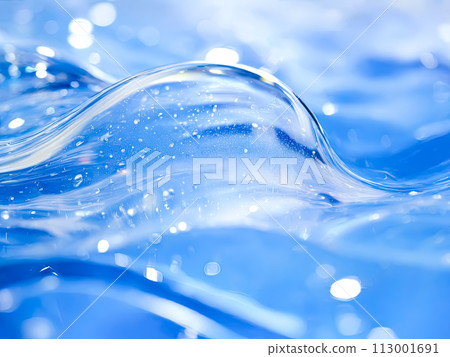 Clear water surface. Environment day, Earth day, World Water Day Concept. Saving water. Environmental protection. Clear water surface. Environment day, Earth day, World Water Day Concept. Saving water. Environmental protection. 113001691