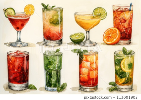 Fruit drinks: a collection of coolness and gustatory delights for true gourmets 113001902