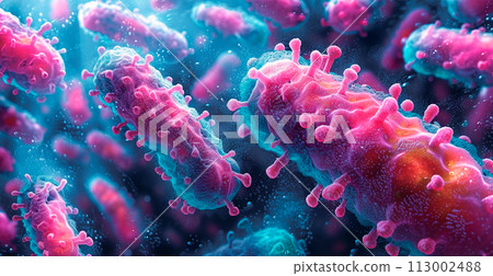 Pharmaceutical drug, medicine in health container. Pharmacy theme, capsule tablets antibiotics - AI generated image 113002488