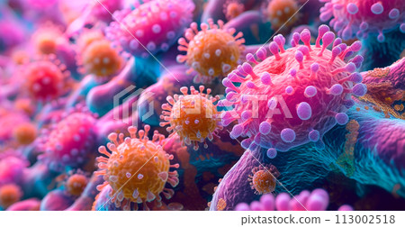 Pharmaceutical drug, medicine in health container. Pharmacy theme, capsule tablets antibiotics - AI generated image 113002518