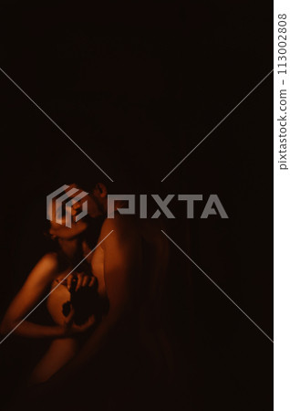 Sexy Naked Nude Couple Hugging Kissing And Pixta