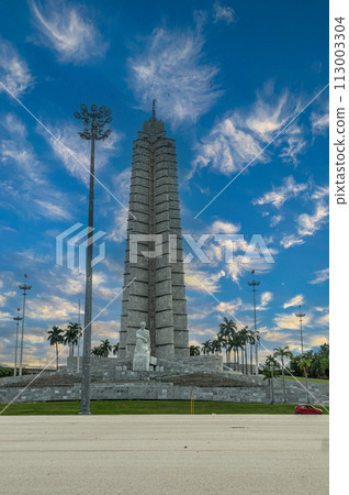 The memorial to Jose Marti, the national hero of Cuba, located on Revolution Square. Havana. 113003304