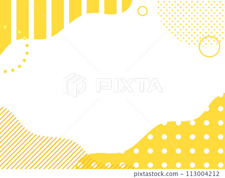 Yellow pop curved frame [SALE/Campaign Banner] 113004212