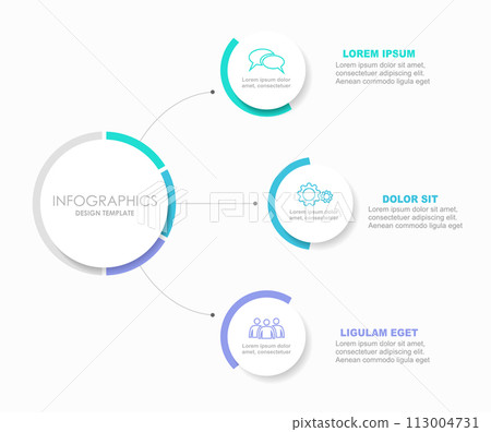 Infographic design template with place for your data. Vector illustration. 113004731