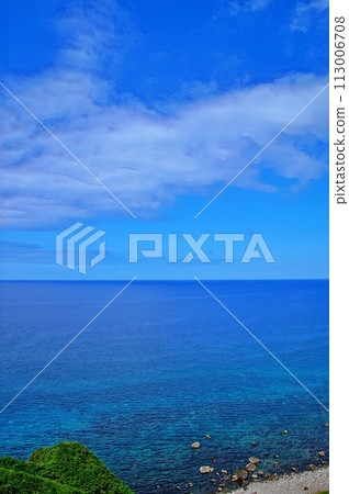 夏季從北海道積丹半島神威岬看到的壯麗景色 113006708
