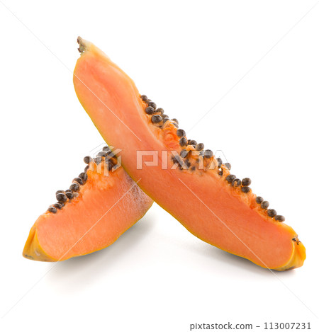 Fresh and tasty papaya Fresh and tasty papaya 113007231