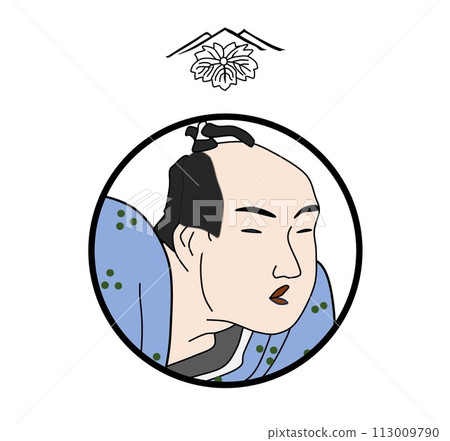 蔦谷十三郎肖像(帶有標誌的臉部特寫) 蔦谷十三郎肖像(帶有標誌的臉部特寫) 113009790