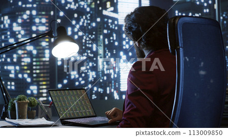 Private equity associate evaluating financial models and facilitating investment transactions to help increase business on international scale. Influential advisor looking for ways to grow revenue. Private equity associate evaluating financial models and facilitating investment transactions to help increase business on international scale. Influential advisor looking for ways to grow revenue. 113009850