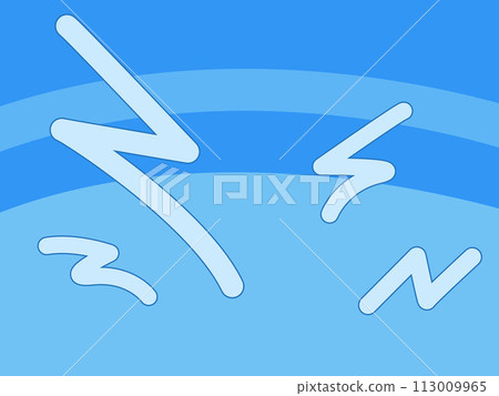 Deformed background material with lively and cute image_blue 113009965