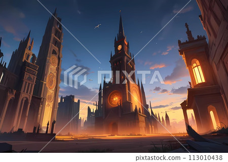 RPG奇幻遊戲背景古代文明寺廟與皇家城堡遺址 RPG奇幻遊戲背景古代文明寺廟與皇家城堡遺址 113010438