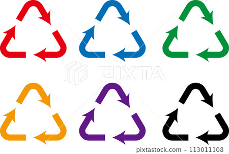 三角循環圖圖表箭頭多彩 113011108