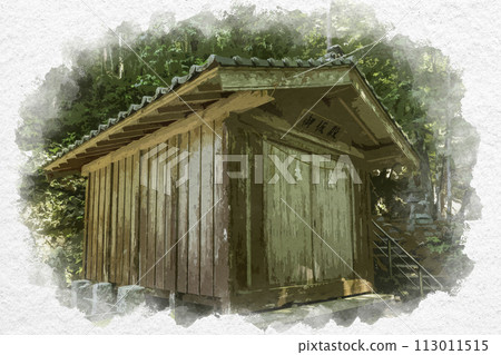 水彩風格 玉造溫泉 玉造湯神社 Okariden 島根縣 松江市 113011515