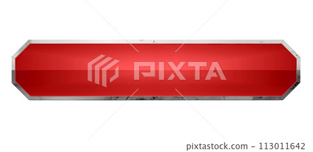 Luxurious red frame D Silver rim 113011642